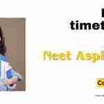 Ideal timetable for NEET aspirants